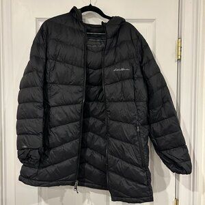 Eddie Bauer Chevron Hooded Down Parka